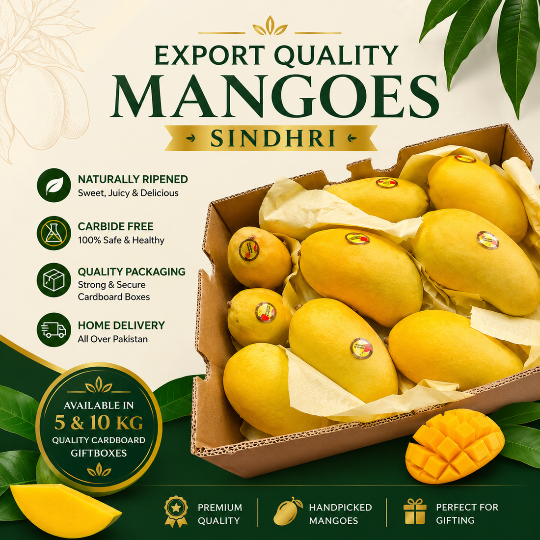 Premium Export Quality Sindhri Mangoes